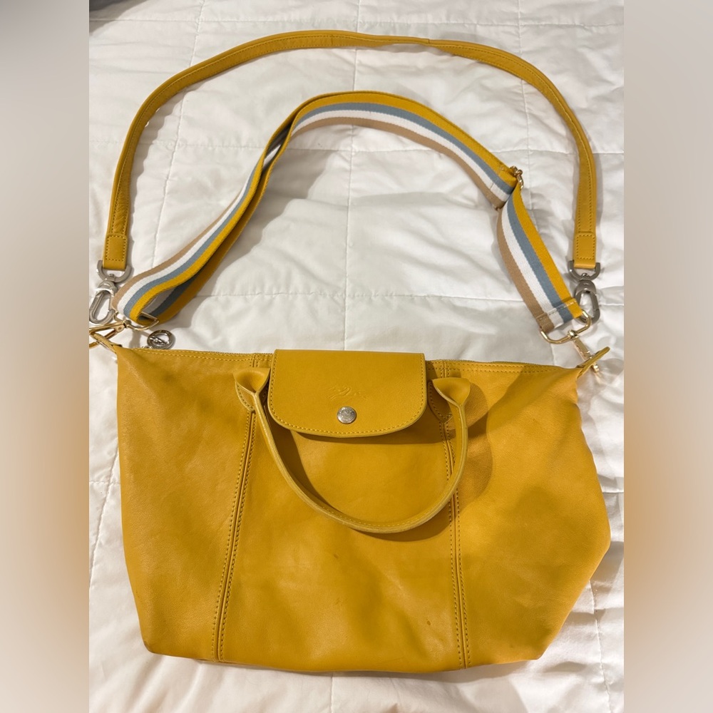 Longchamp Le Pliage Cuir Small